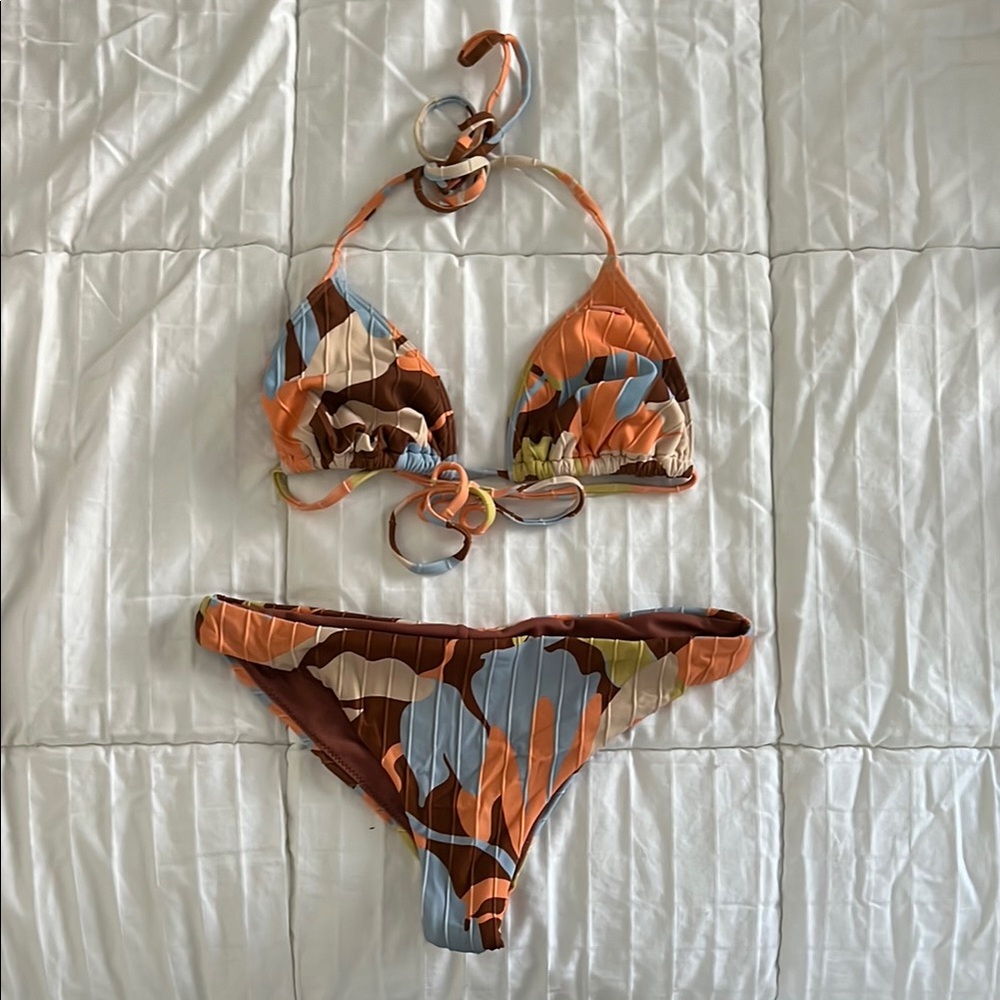 Colorful Halter Bikini
